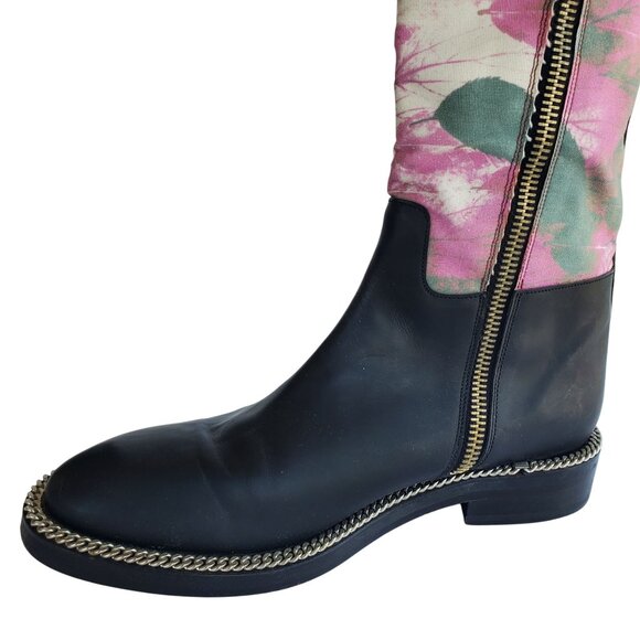 Rare Avant Garde Boots Size 42 Late 90s Early Y2K Leather & Canvas No Studio - Picture 11 of 14